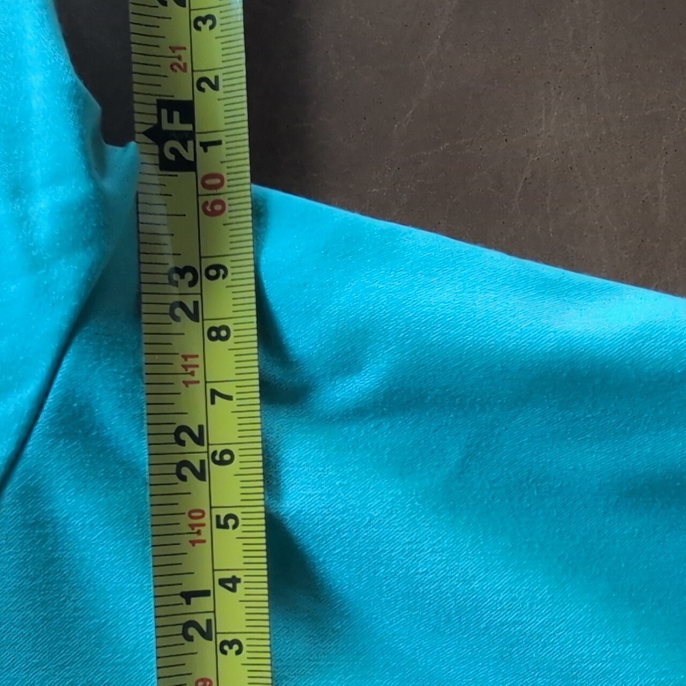 NANCY BOLEN City Girl - Blazer w/Riveted Cutouts - Aqua - 18 - Like New - Picture 12 of 15